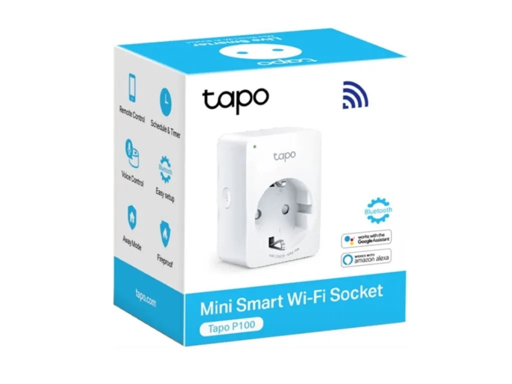 TP-Link Pametna uticnica TP-LINK TAPO P100(1-PACK) Wi-Fi/2,4Ghz/Max Load 10 A/bela Slika 1